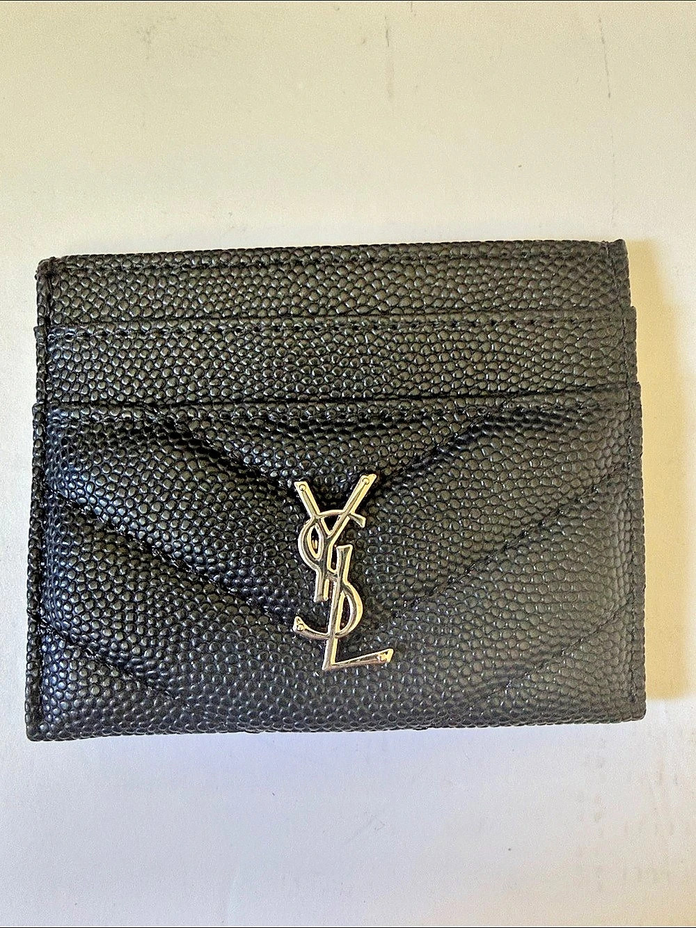 Fashion Cassandre Matelassé Card Case Black Card Case
